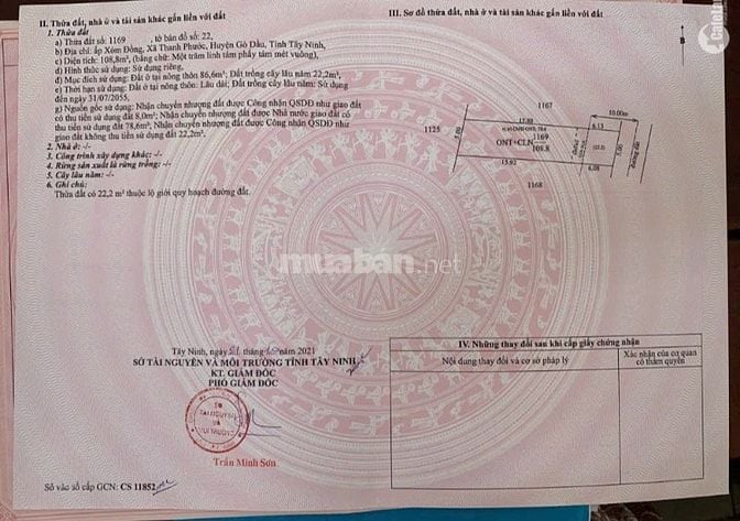 Chuyên bán đất các loại khu vực ở Tây Ninh từ 350 Triệu-950 Triệu