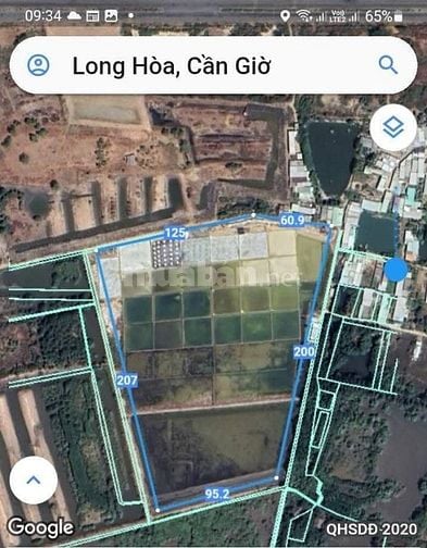 BÁN ĐẤT LỚN 6HA TẠI ĐƯỜNG  DUYÊN HẢI - LONG HÒA- CẦN GIỜ –450 tỷ