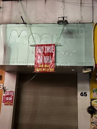 Cho Thuê Nhà Mặt Đường Số 65 Đặng Văn Ngữ