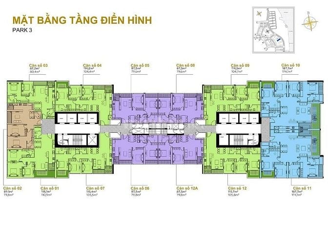 Cần bán Căn hộ tại Vinhomes Central Park tầng cao gồm 2 phòng ngủ 87m2