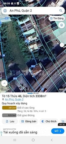 Cho thuê đất mặt tiền Song Hành p. An Phú Quận 2 giá 180 triệu/tháng
