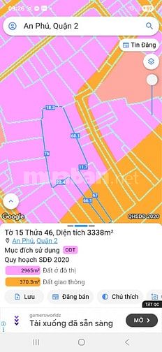 Cho thuê đất mặt tiền Song Hành p. An Phú Quận 2 giá 180 triệu/tháng