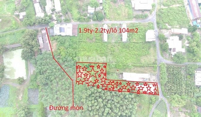 Bán biệt thự nhà vườn 1900m2 Có 300m2 thổ cư, Sông Lu, Hòa Phú, 7tỷ8