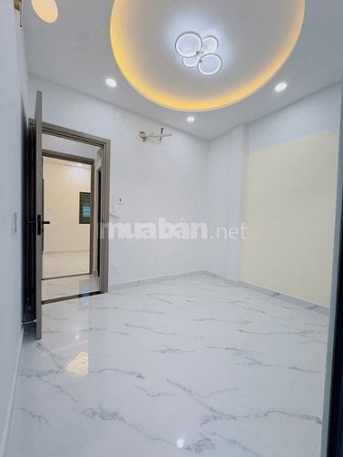 4ty050 Nhà mới đẹp 4x9 nở hậu 4,3 Nhà 1 trệt + lầu 2pn Shr