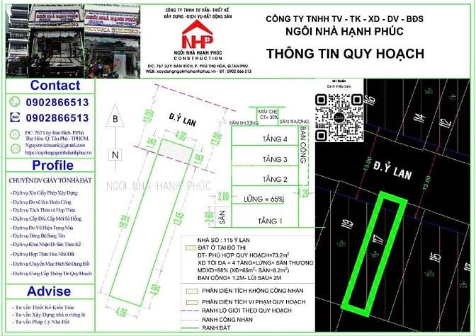 Bán nhà 115 Ỷ Lan, P.Hiệp Tân, Q.Tân Phú, Vị trí đẹp, đường 13m