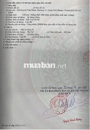 🌷 🌷 🌷 BÁN NHÀ MẶT TIỀN : 266 HUỲNH VĂN BÁNH - P. 11 - Q. PHÚ NHUẬN 