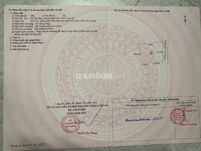 Bán đất mặt tiền đường xe tải 