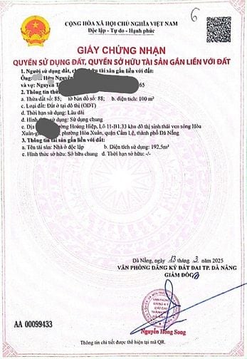Cần bán ngôi nhà đường Hoàng Hiệp phường Hòa Xuân Thành phố Đà Nẵng gi