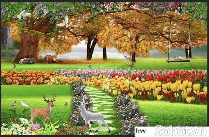 Tranh 3d - tranh gạch 3d - gạch tranh 3d - KJHG5