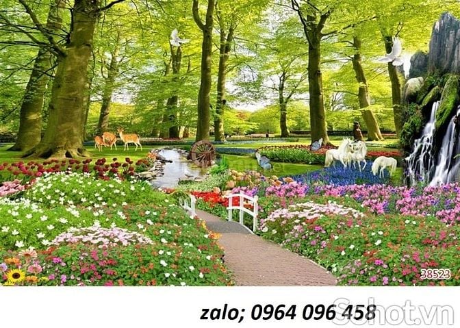Tranh 3d - tranh gạch 3d - gạch tranh 3d - KJHG5