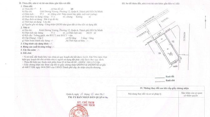 Bán nhà 2 mặt tiền Kinh Dương Vương, P.12, Q.6 giá 13.6 tỷ