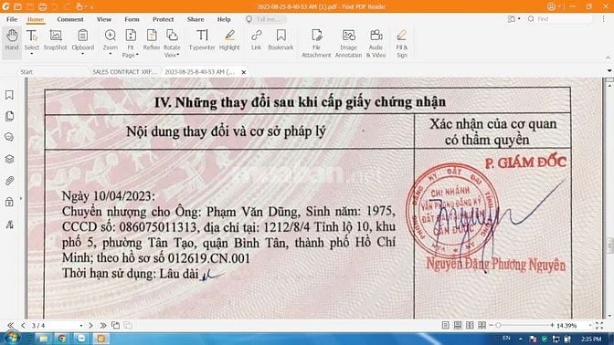 Bán đất nền MTNBộ 6m, Đường D4, X.T.Lân, H.C.Đước, T.Long An giá 930tr
