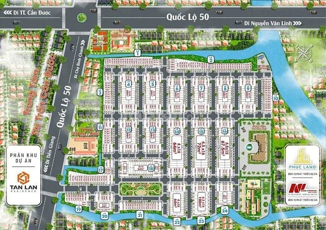 Bán đất nền MTNBộ 6m, Đường D4, X.T.Lân, H.C.Đước, T.Long An giá 930tr