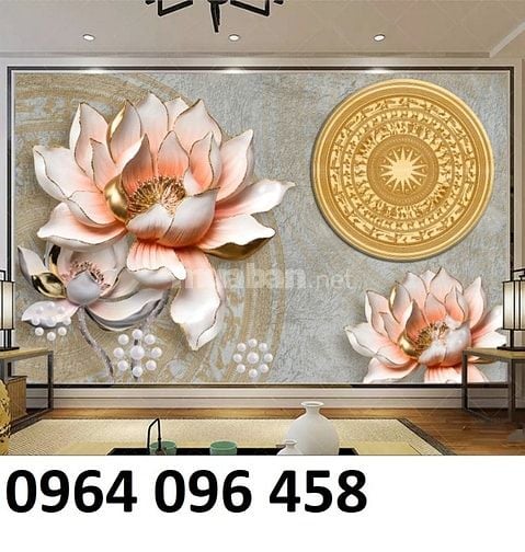 Tranh gạch 3d trang trí phòng khách đẹp sang trọng - SXX44