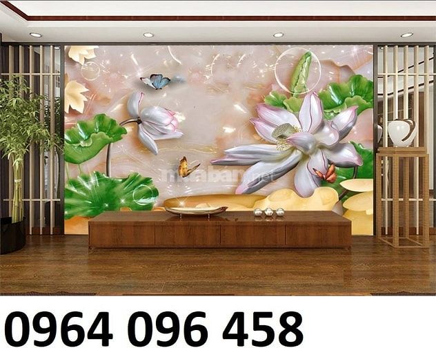 Tranh gạch 3d trang trí phòng khách đẹp sang trọng - SXX44