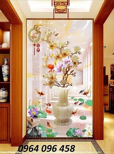 Tranh gạch 3d trang trí phòng khách đẹp sang trọng - SXX44