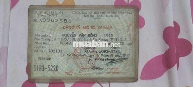 Cần bán vespa cổ