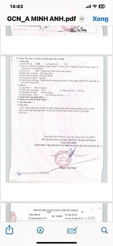 Bán nhà đường TX25, Phường Thạnh Xuân, Quận 12, sổ hồng 2022