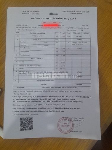 Căn hộ The Mansion 2PN, 2WC, 83m2, 02 ban công, tầng 11. Giá 6 tr/th