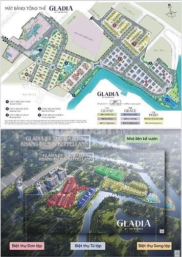 Mở bán nhà phố Gladia Khang Điền Q2 giá 17-20 tỷ / căn, KM 200tr+5cPNJ