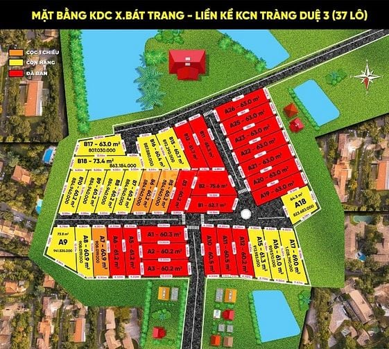 Bán 37 lô đất đẹp tại Bát Trang - An Lão - Hải Phòng. Cạnh sát KCN Trà