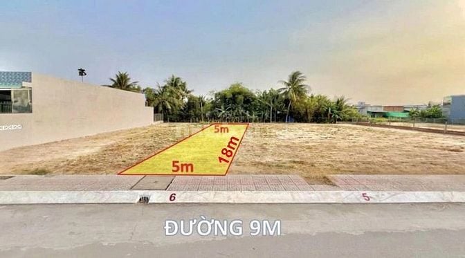 Chính chủ cần ra lô đất tại thị trấn Đức Hoà, Long An, 3 mặt tiền sông