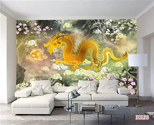 Tranh gạch 3d long lân quy phụng - C44