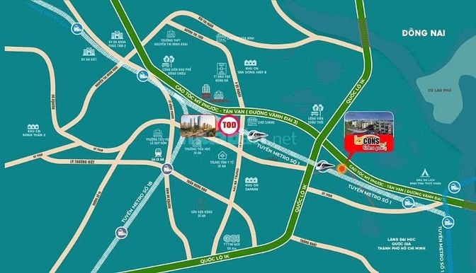 Nhà phố liền kề Bcons Eden Park, sổ hồng riêng giá chỉ từ 5 tỷ/căn