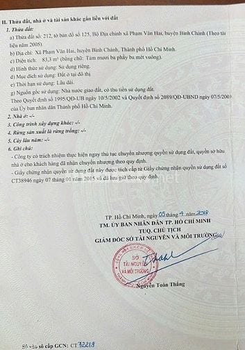 Còn Duy Nhất 1 Nền Đất tại KDC Phạm Văn Hai Chỉ 49 Triệu/m2