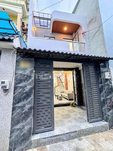 Nhà mới xây DT: 4.1x14.5m nở hậu, 3PN 3WC có Phòng Ngủ dưới trệt 