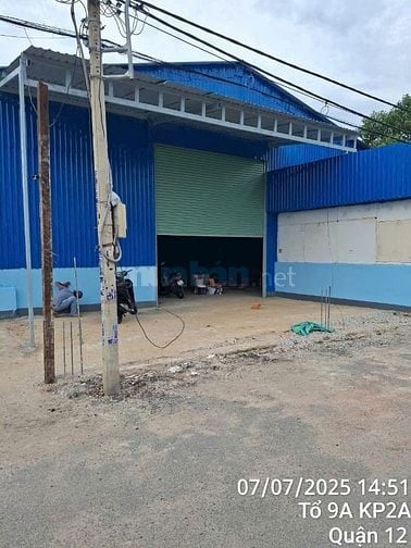 QUẬN 12 - CHÍNH CHỦ CHO THUÊ KHO XƯỞNG 1000M2