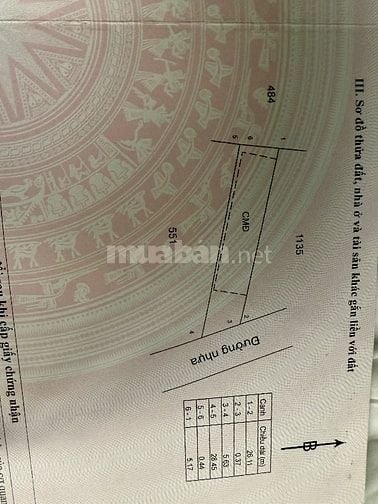 Bán Đất tại Xã Bình Trung, Châu Đức, Bà Rịa Vũng Tàu, 1,55tỷ, 147,8 m.