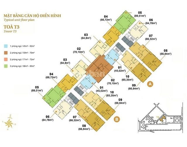 Bán Căn hộ tại Masteri Thảo Điền tầng cao 3 phòng ngủ view sông 93m2