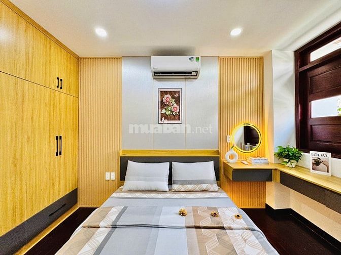 Nhà mặt tiền trương đăng quế, 3 tầng, full nội thất