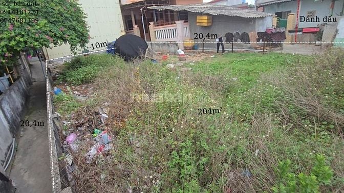 Chính chủ bán đất view sát cạnh biển mỹ khê 204m²,mặt tiền 10m,2 hẻm