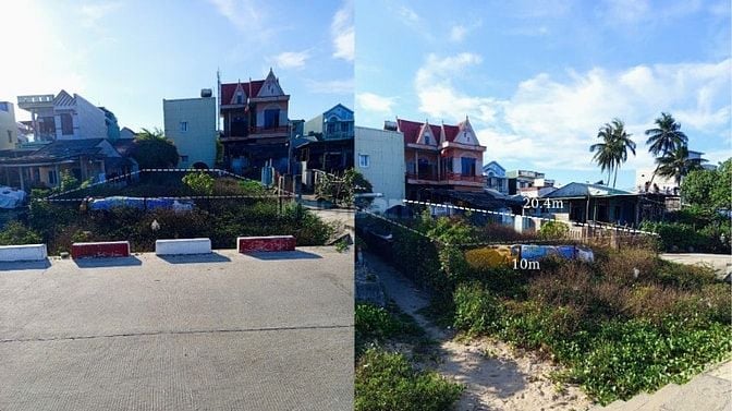 Chính chủ bán đất view sát cạnh biển mỹ khê 204m²,mặt tiền 10m,2 hẻm