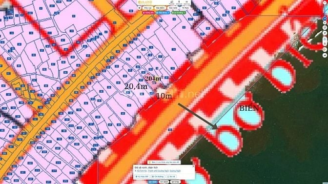 Chính chủ bán đất view sát cạnh biển mỹ khê 204m²,mặt tiền 10m,2 hẻm