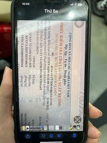 Thông báo tìm phiếu kiểm tra chất lượng xe xuất xưởng bị thất lạc
