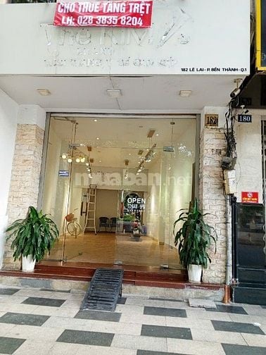 CHO THUÊ MẶT TIỀN KINH DOANH 182 LÊ LAI, BẾN THÀNH,  Q.1