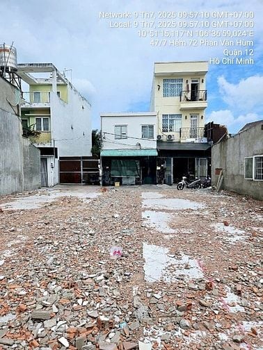 Bán đất đường Phan Văn Hùm, Tô Ký, Trung Mỹ Tây, Quận 12, 4x18, 3tỷ780