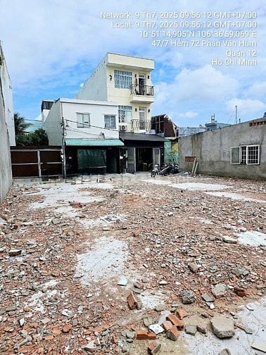 Bán đất đường Phan Văn Hùm, Tô Ký, Trung Mỹ Tây, Quận 12, 4x18, 3tỷ780