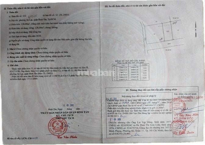 Bán dãy trọ 128m² Bùi Tư Toàn, Bình Tân – sổ riêng – giá 7.6 tỷ