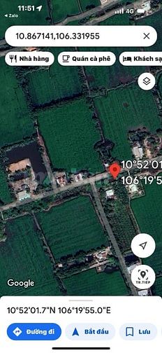 Bán Thửa đất 1644m2 full thổ cư Ấp 1 xã Mỹ Thạnh Đông, Đức Huệ, Long a