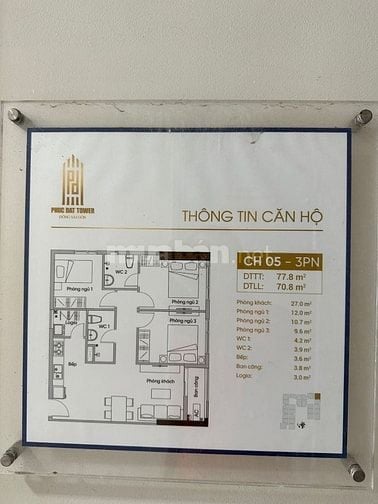 Bán gấp chung cư căn góc 3pn, mặt tiền đường, gần chợ, giá cực tốt