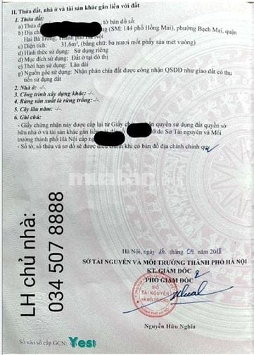 Bán nhà mặt phố, ngã 3 Hồng Mai-Bùi Ngọc Dương, P.Hai Bà Trưng,Hà Nội