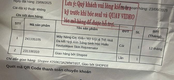 Máy massage nâng cơ mặt pass lại