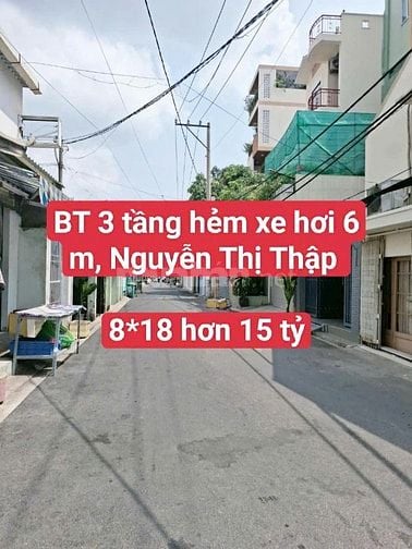 Biệt thự hẻm xe hơi 6 m Nguyễn Thị Thập.  8*18 giá 15,9 tỷ