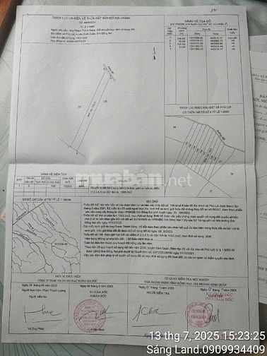 Bán thửa 148 tờ 8 Phú Lợi.1.003m2 giá 700 triệu