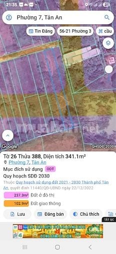 Cần tiền bán rẻ lô đất đẹp tại phường 7, Tân An