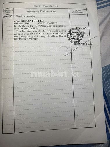 Cần tiền đi mỹ nên bán nhà khu vực tân bình